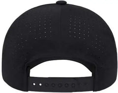 Flexfit 180AP Delta Snapback Perforated Cap - Black - Black / One Size Fits Most