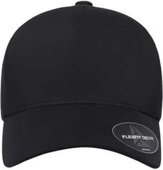 Flexfit 180AP Delta Snapback Perforated Cap - Black - Black / One Size Fits Most