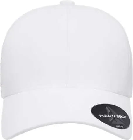 Flexfit 180AP Delta Snapback Perforated Cap - White - White / One Size Fits Most