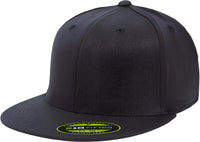 Flexfit 210 Flat Bill Cap - Dark Navy - Navy / 6 3/4’’ - 7 1/4’’
