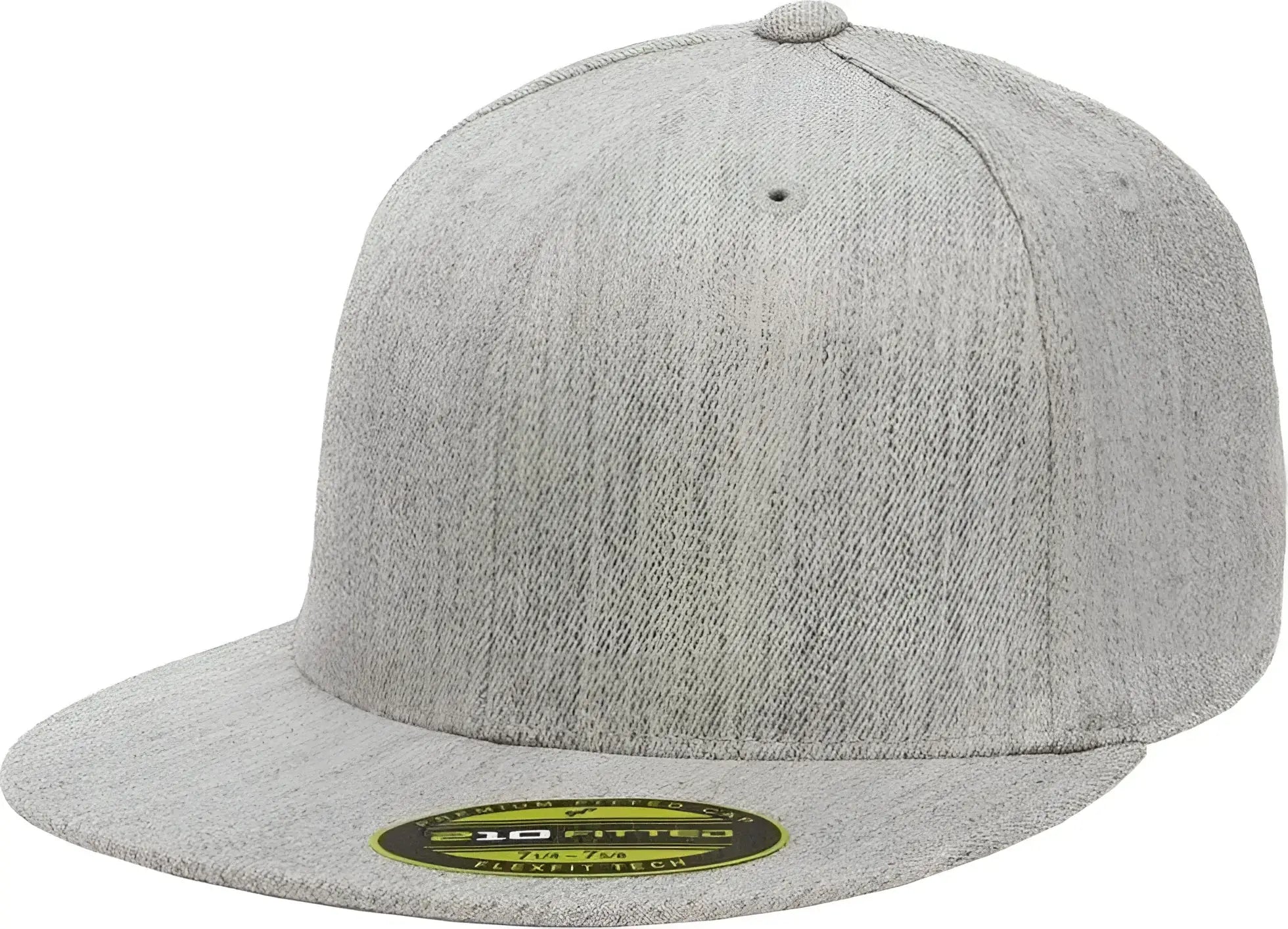Flexfit 210 Flat Bill Cap Heather Gray Gray / 6 3/4’’ 7 1/4’’
