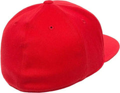 Flexfit 210 Flat Bill Cap - Red
