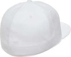 Flexfit 210 Flat Bill Cap White