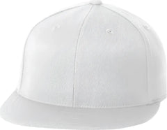 Flexfit 210 Flat Bill Cap White
