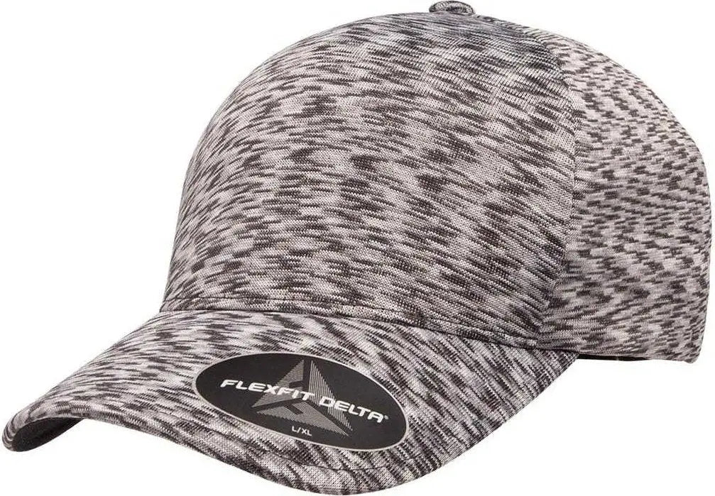 Flexfit 280 Delta Seamless Unipanel Cap - Melange Silver - Light Gray Gray / 6 3/4’’ - 7 1/4’’