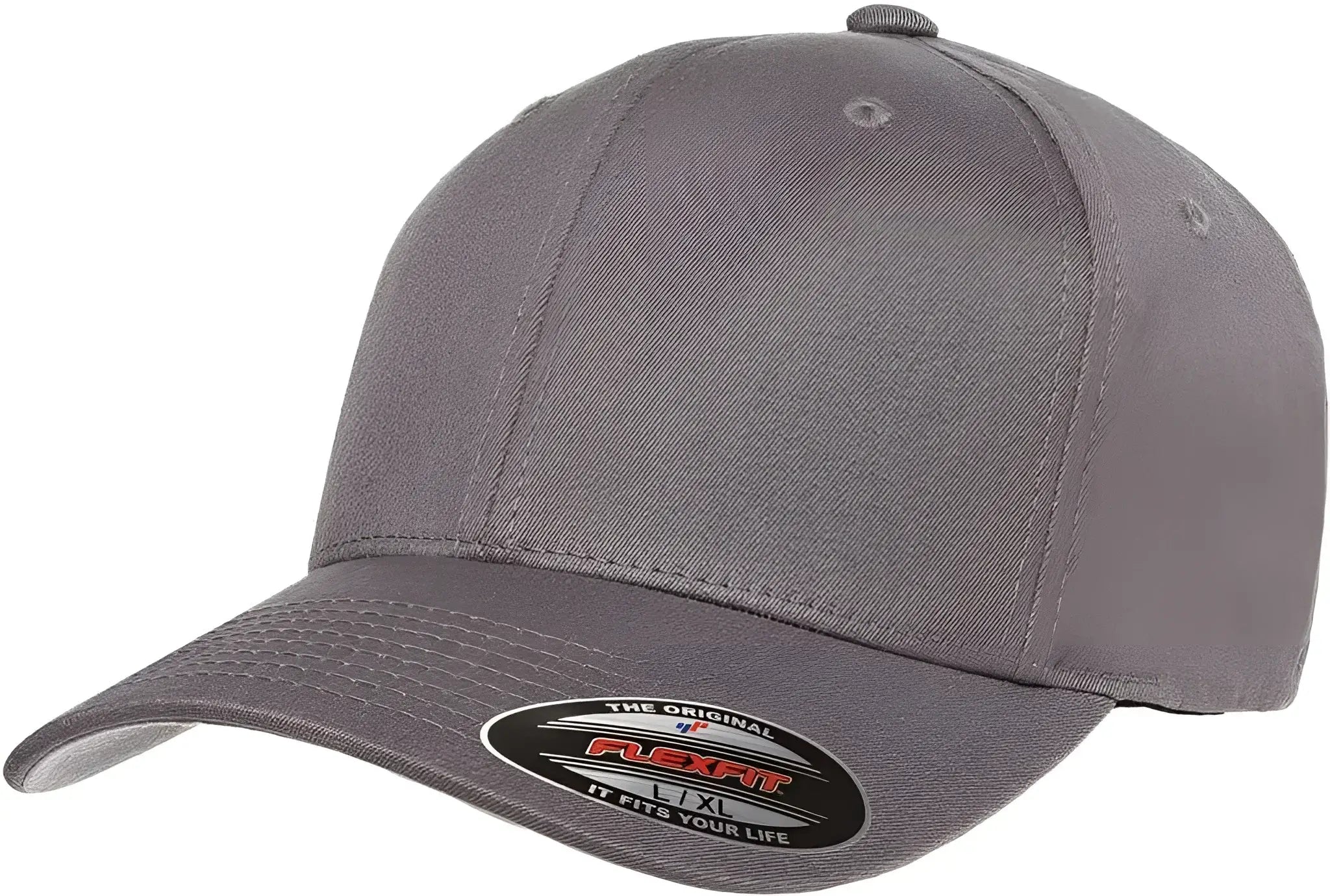 Flexfit 5001 V-Flex Twill Cap - Gray - Gray / 6 3/4’’ - 7 1/4’’