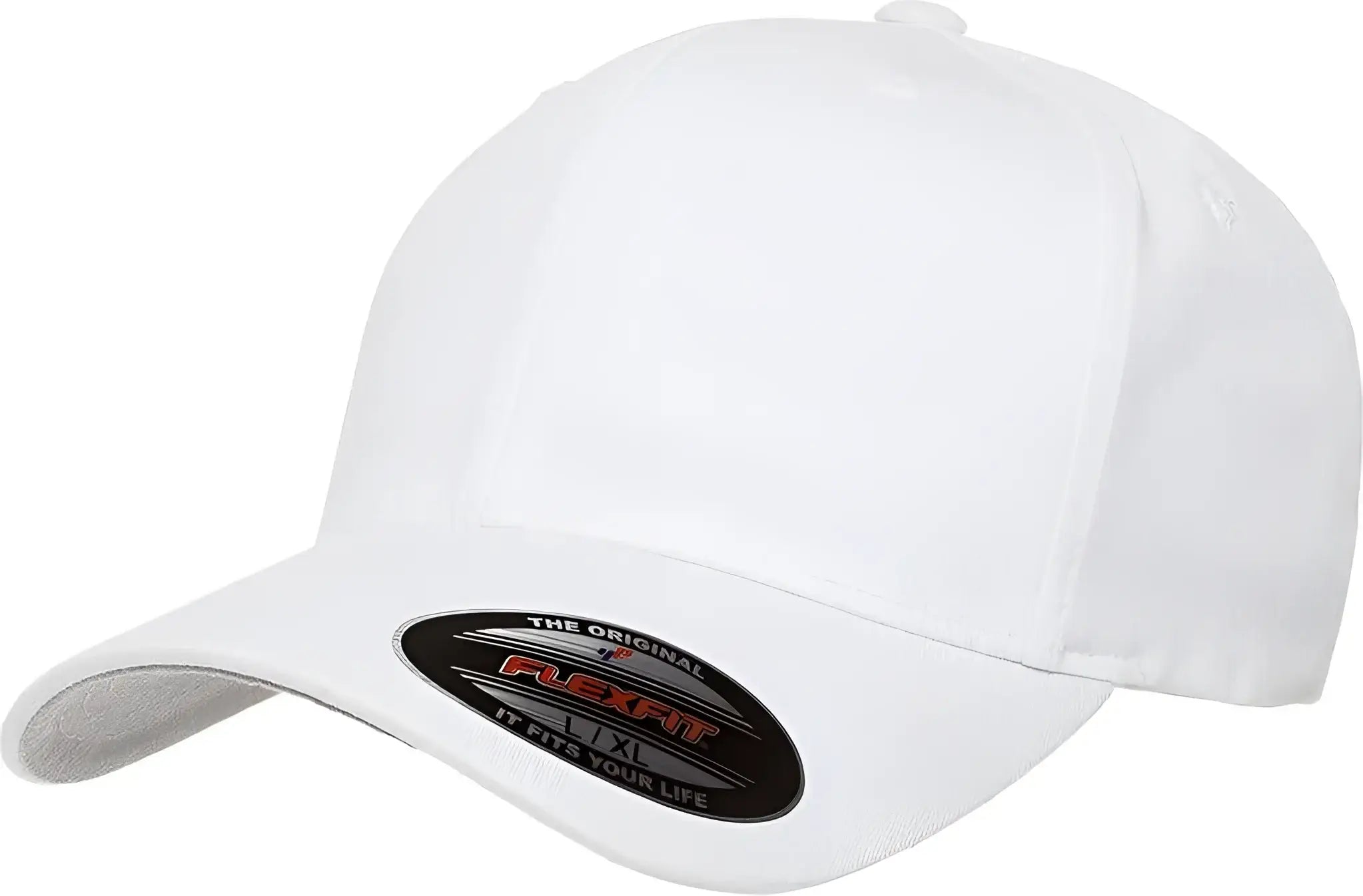 Flexfit 5001 V Flex Twill Cap White White / 6 3/4’’ 7 1/4’’