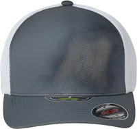 Flexfit 5511UP Unipanel Trucker Cap Charcoal White Dark Gray White / L/XL