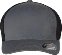 Flexfit 5511UP Unipanel Trucker Cap Heather Grey Black Gray Black / 6 3/4’’ 7 1/4’’