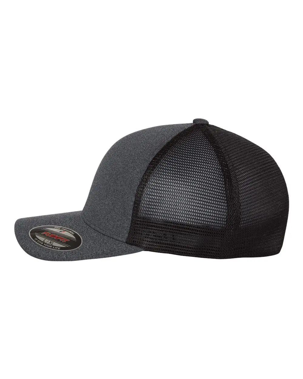 Flexfit 5511UP Unipanel™ Trucker Cap - Melange Dark Grey Black