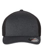 Flexfit 5511UP Unipanel™ Trucker Cap - Melange Dark Grey Black - Dark Gray Black / S/M