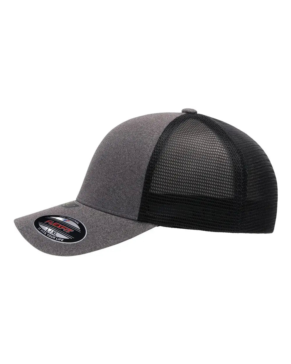 Flexfit 5511UP Unipanel™ Trucker Cap - Melange Heather Black