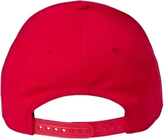 Flexfit 6110NU NU Adjustable Cap Red Red / One Size Fits Most