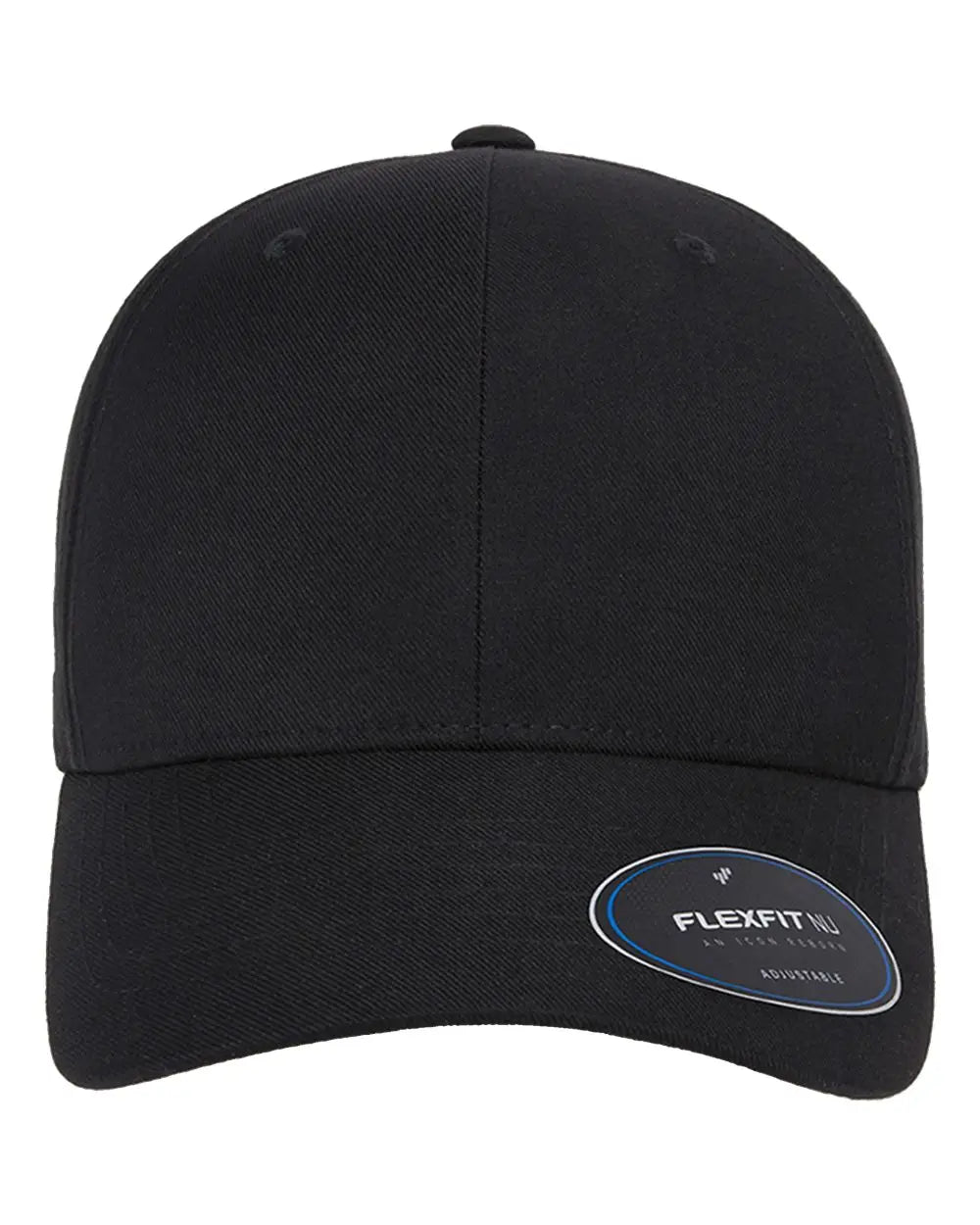 Flexfit 6110NU NU® Adjustable Cap - Black - Black / One Size Fits Most