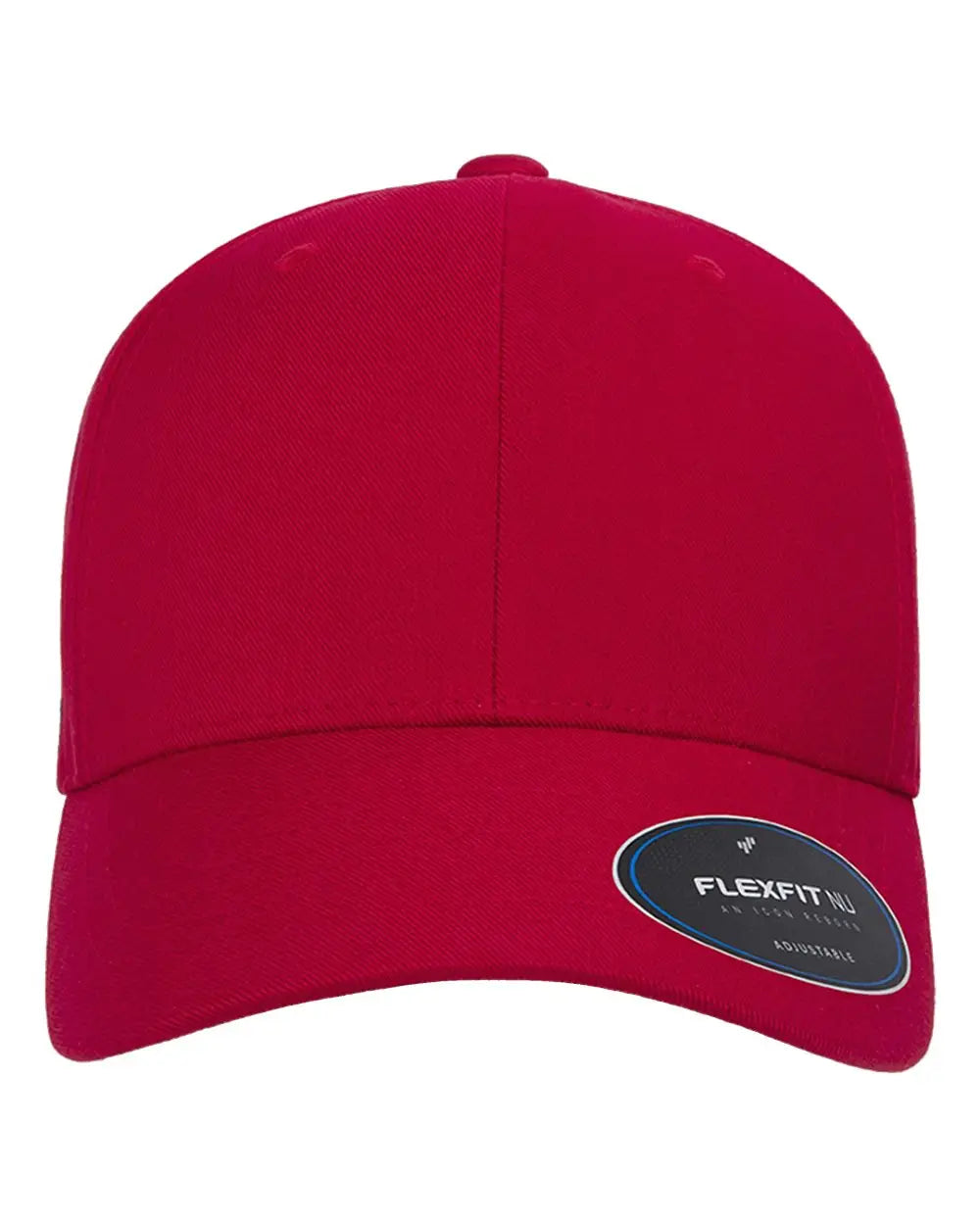 Flexfit 6110NU NU® Adjustable Cap - Red - Red / One Size Fits Most