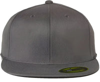 Flexfit 6210FF 210® Flat Bill Cap - Dark Grey - Gray / S/M