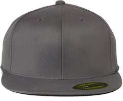 Flexfit 6210FF 210® Flat Bill Cap - Dark Grey - Gray / S/M