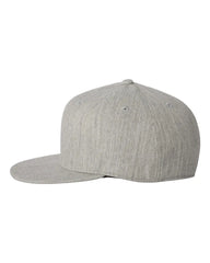 Flexfit 6210FF 210® Flat Bill Cap - Heather Grey