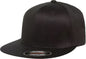 Flexfit 6297F Pro Baseball On Field Flat Bill Cap Black Black / 6 3/4’’ 7 1/4’’