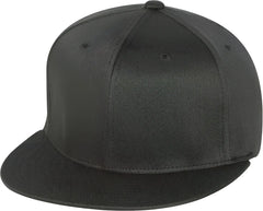 Flexfit 6297F Pro Baseball On Field Flat Bill Cap Dark Gray