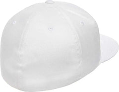 Flexfit 6297F Pro Baseball On Field Flat Bill Cap White