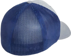 Flexfit 6311 Melangee Trucker Cap Heather Gray Royal Gray Royal / 6 7/8’’ 7 1/2’’