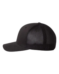 Flexfit 6511 Trucker Cap - Black - Black / One Size Fits Most
