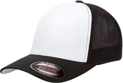 Flexfit 6511 Trucker Cap - Black White Black - Black White / 6 7/8’’ - 7 1/2’’
