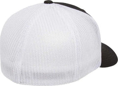 Flexfit 6511 Trucker Cap - Black White - Black White / 6 7/8’’ - 7 1/2’’
