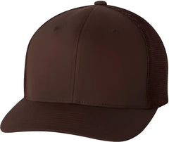 Flexfit 6511 Trucker Cap - Brown - Brown / 6 7/8’’ - 7 1/2’’