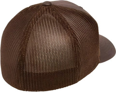 Flexfit 6511 Trucker Cap - Brown - Brown / 6 7/8’’ - 7 1/2’’