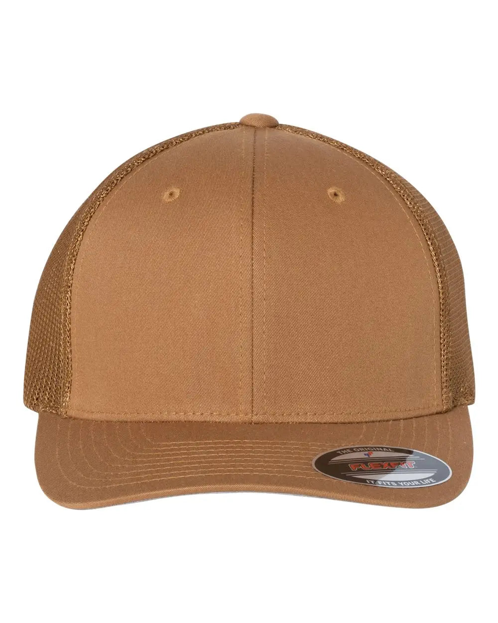 Flexfit 6511 Trucker Cap - Caramel - Burnt Orange / One Size Fits Most