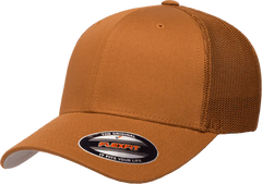 Flexfit 6511 Trucker Cap - Caramel - Burnt Orange / 6 7/8’’ - 7 1/2’’