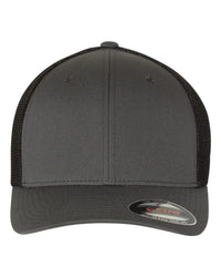 Flexfit 6511 Trucker Cap - Charcoal Black - Dark Gray Black / One Size Fits Most