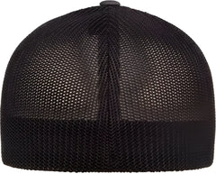 Flexfit 6511 Trucker Cap - Charcoal Black - Dark Gray Black / 6 7/8’’ - 7 1/2’’