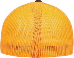 Flexfit 6511 Trucker Cap Charcoal Neon Orange Dark Gray Orange / 6 7/8’’ 7 1/2’’