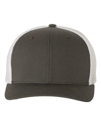 Flexfit 6511 Trucker Cap - Charcoal White - Dark Gray White / One Size Fits Most