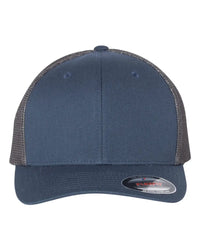 Flexfit 6511 Trucker Cap - Navy Graphite - Navy Dark Gray / One Size Fits Most