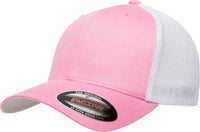 Flexfit 6511 Trucker Cap - Pink White - Pink White / 6 7/8’’ - 7 1/2’’
