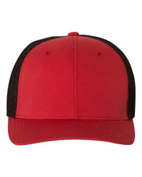 Flexfit 6511 Trucker Cap - Red Black - Red Black / One Size Fits Most