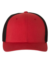 Flexfit 6511 Trucker Cap - Red Black - Red Black / One Size Fits Most