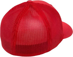 Flexfit 6511 Trucker Cap - Red - Red / 6 7/8’’ - 7 1/2’’