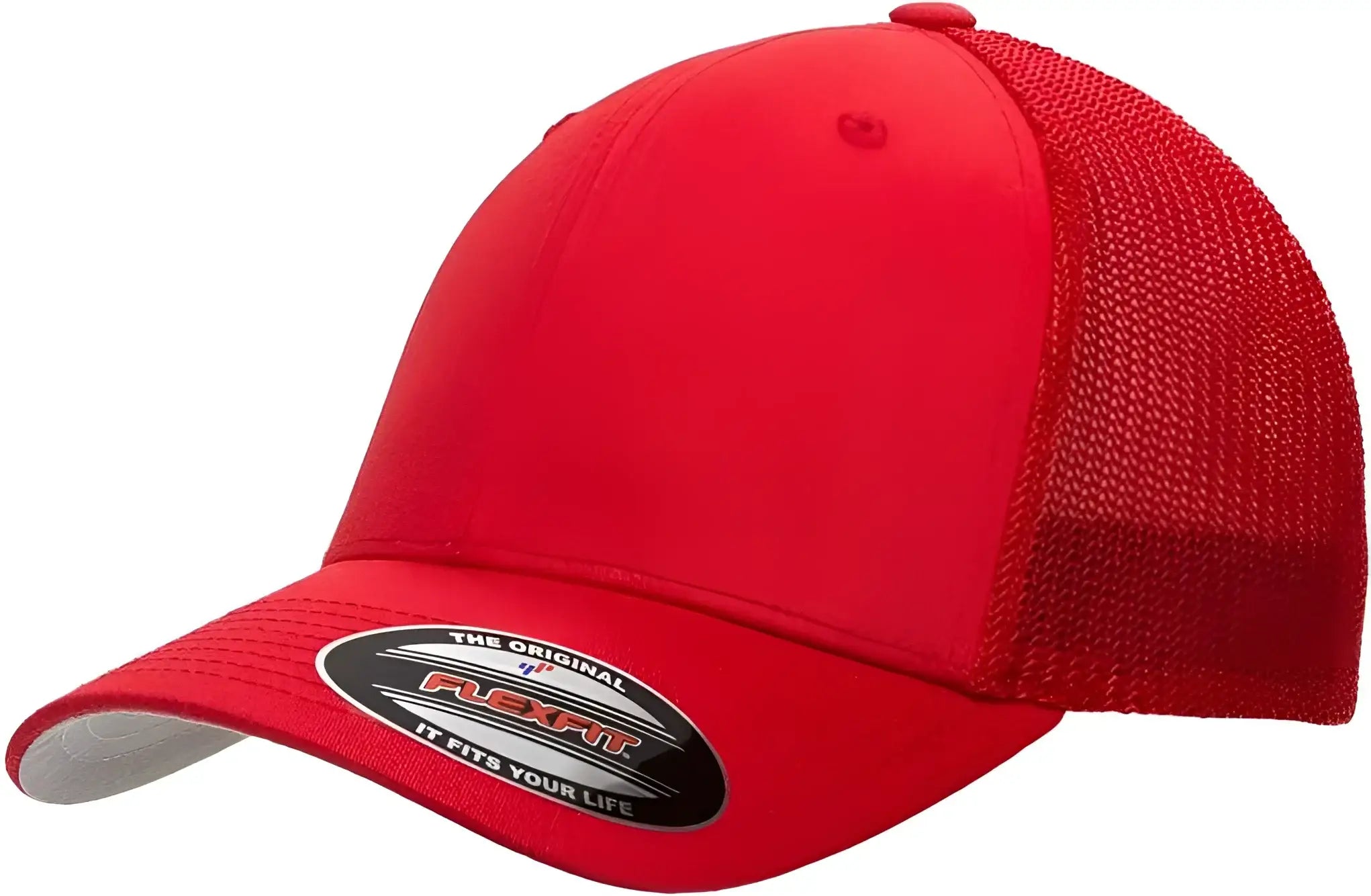 Flexfit 6511 Trucker Cap - Red - Red / 6 7/8’’ - 7 1/2’’