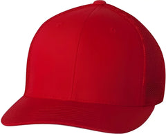 Flexfit 6511 Trucker Cap - Red - Red / 6 7/8’’ - 7 1/2’’