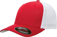 Flexfit 6511 Trucker Cap - Red White - Red White / 6 7/8’’ - 7 1/2’’