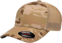 Flexfit 6511MC MultiCam Trucker Cap - Multicam Arid Tan - Multi-Colored / 6 7/8’’ - 7 1/2’’