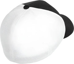 Flexfit 6533 Ultrafiber Mesh Cap Black White