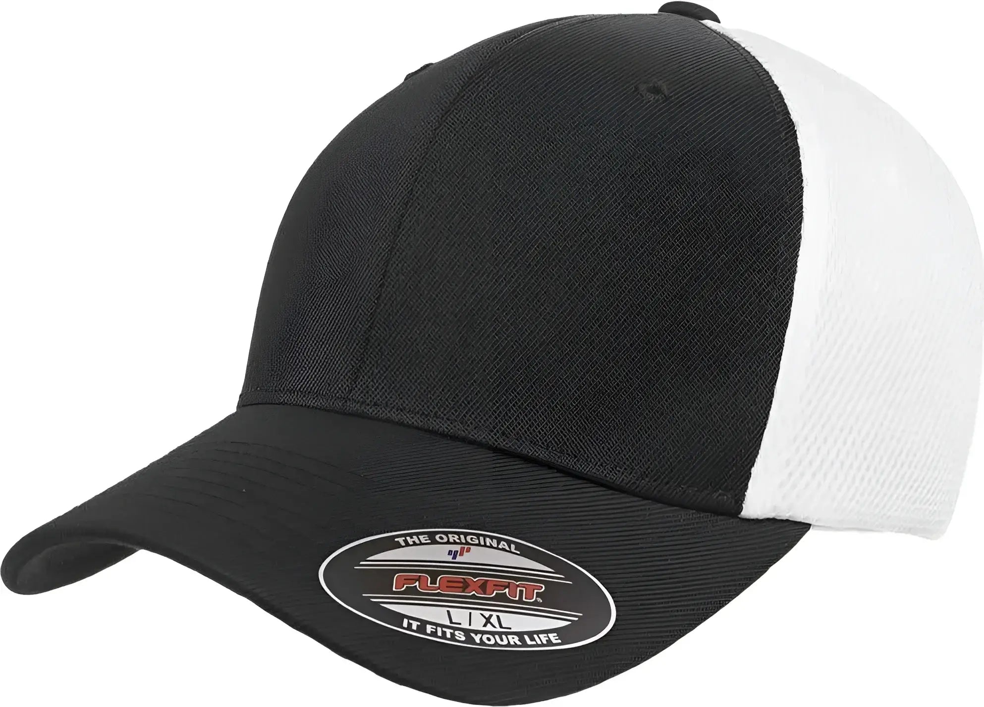 Flexfit 6533 Ultrafiber Mesh Cap Black White Black White / 6 3/4’’ 7 1/4’’