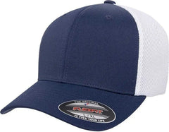 Flexfit 6533 Ultrafiber Mesh Cap - Navy White - Navy White / 6 3/4’’ - 7 1/4’’