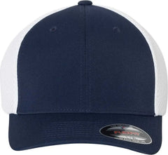 Flexfit 6533 Ultrafiber Mesh Cap - Navy White